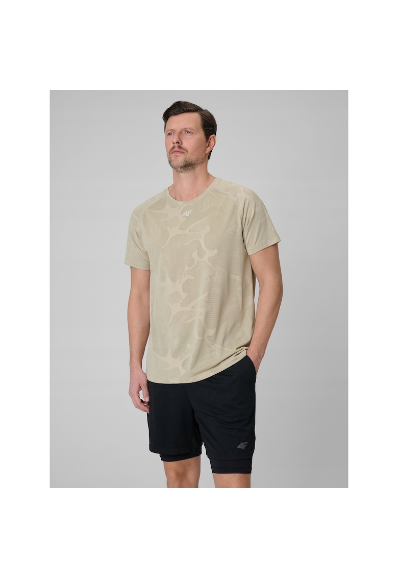 Tricou sport barbati uscare rapida - bej
