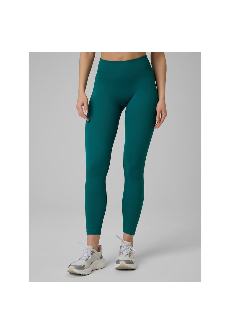 Pantaloni sport dama - colanti slim - fara cusaturi - turcoaz - 4F Dry
