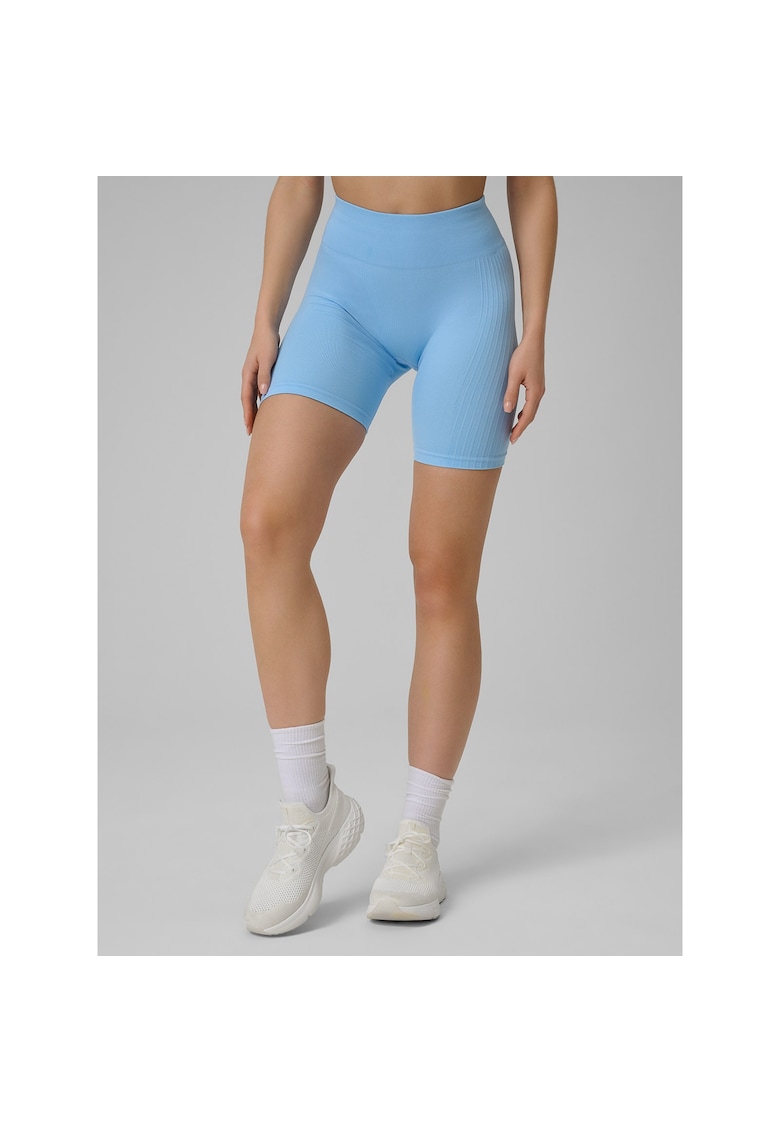 Pantaloni sport - colanti fara cusaturi - albastru - tehnologie 4F Dry -