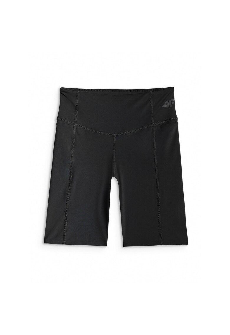 Colanti trekking dama negru - tehnologie 4F Dry - talie inalta - buzunare laterale