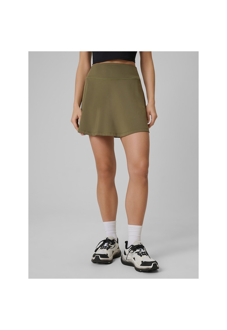 Fusta sport dama - antrenament - verde masliniu - uscare rapida