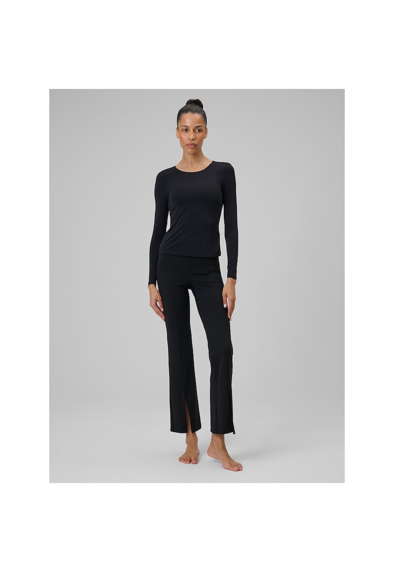 Bluza sport dama - yoga - uscare rapida - negru - material elastic