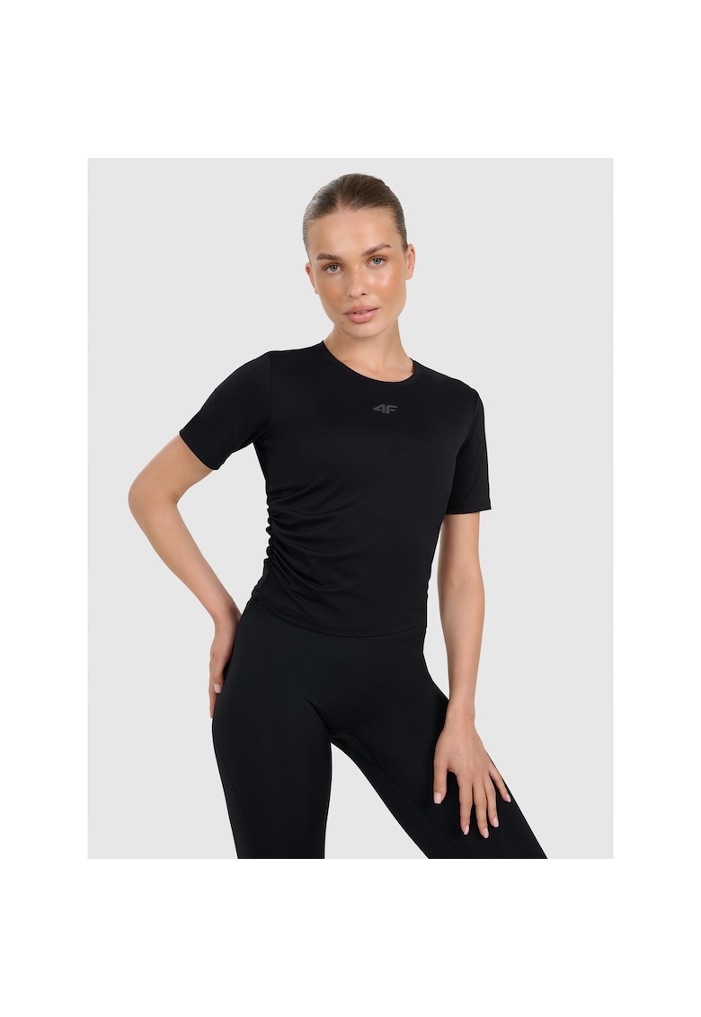Tricou sport - yoga - uscare rapida - negru - material elastic