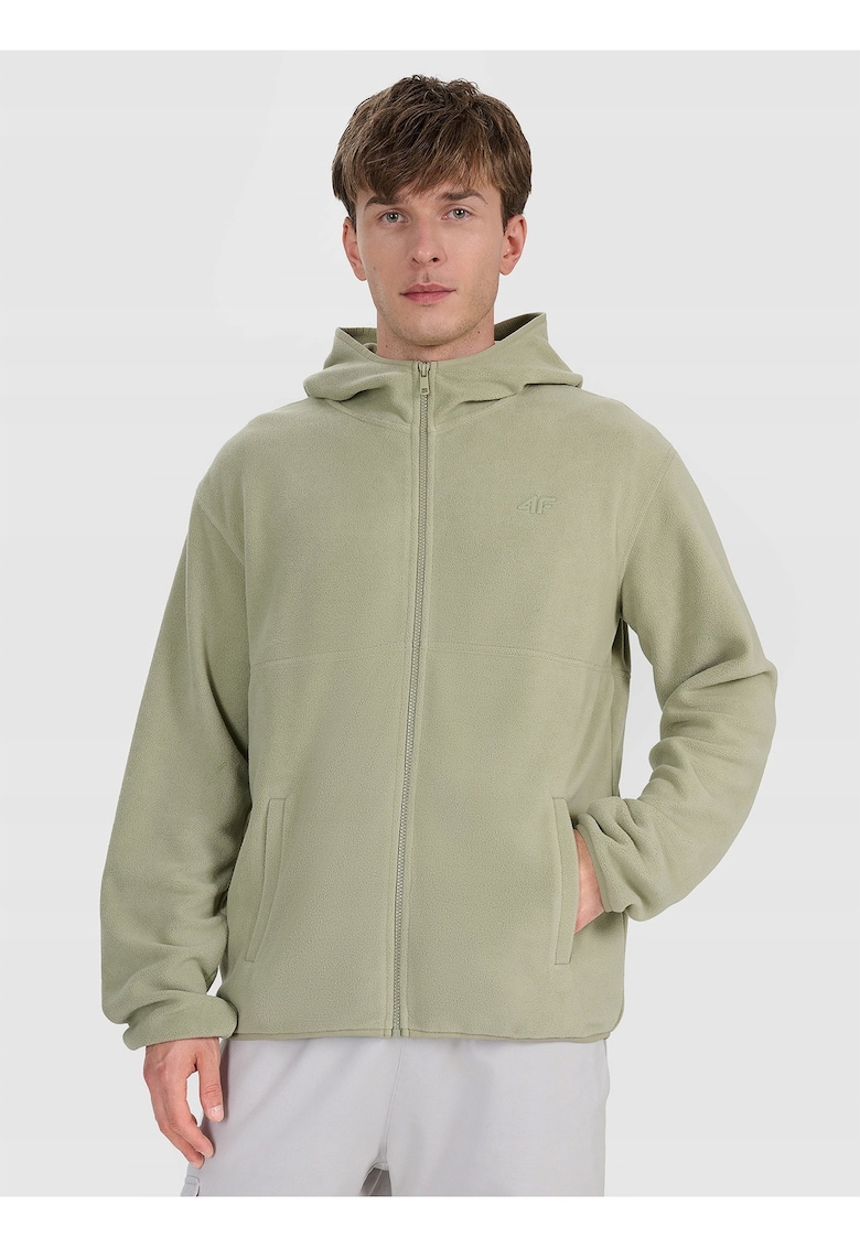 Hanorac barbati polar cu gluga - verde - regular