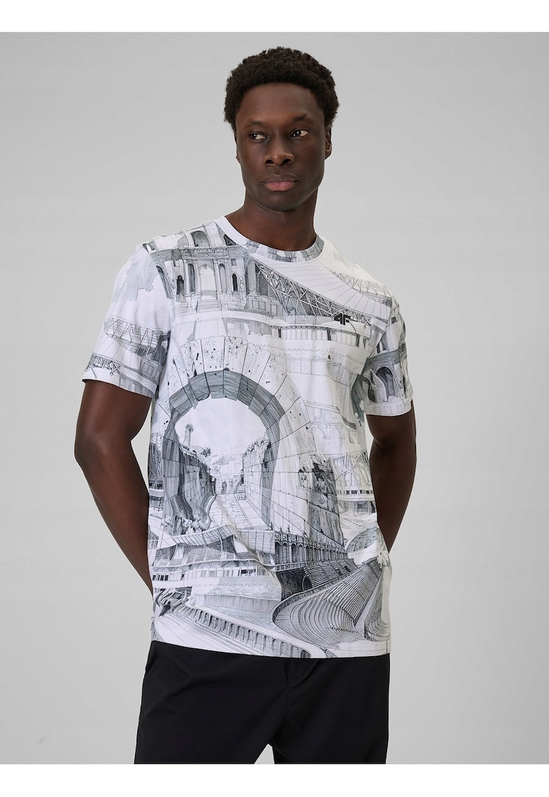 Tricou barbat - regular fit - multicolor - bumbac