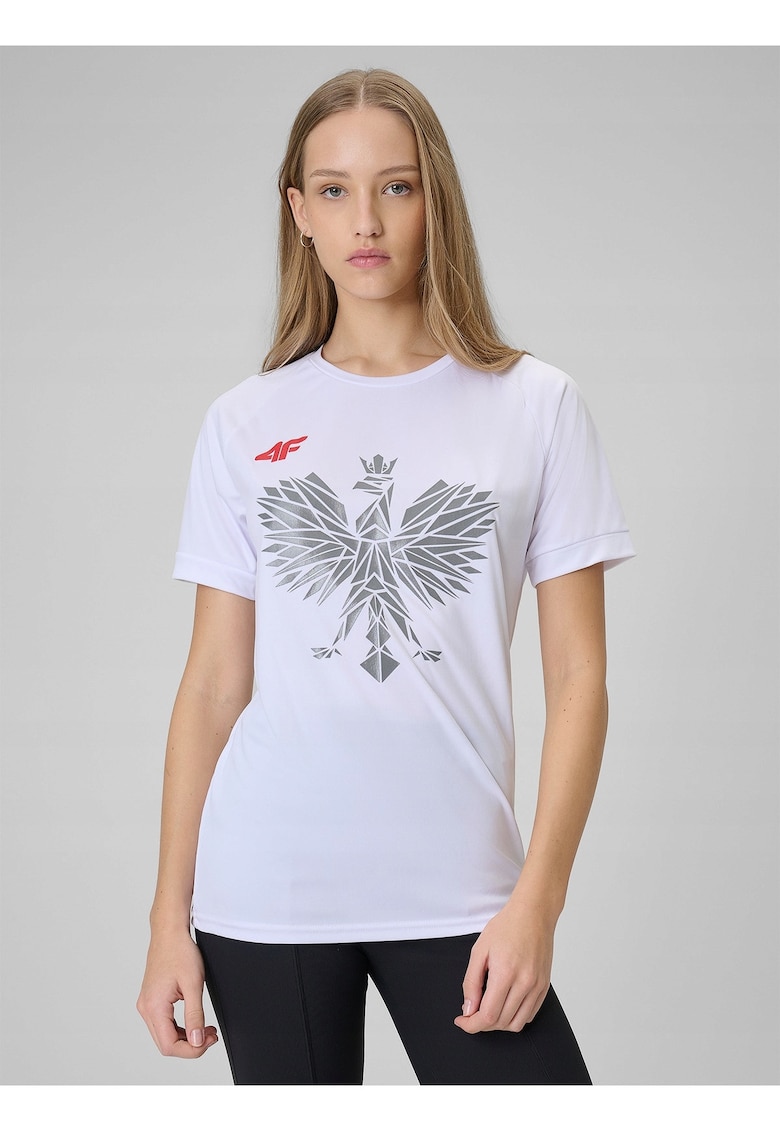 Tricou unisex - alb - uscare rapida - imprimeu