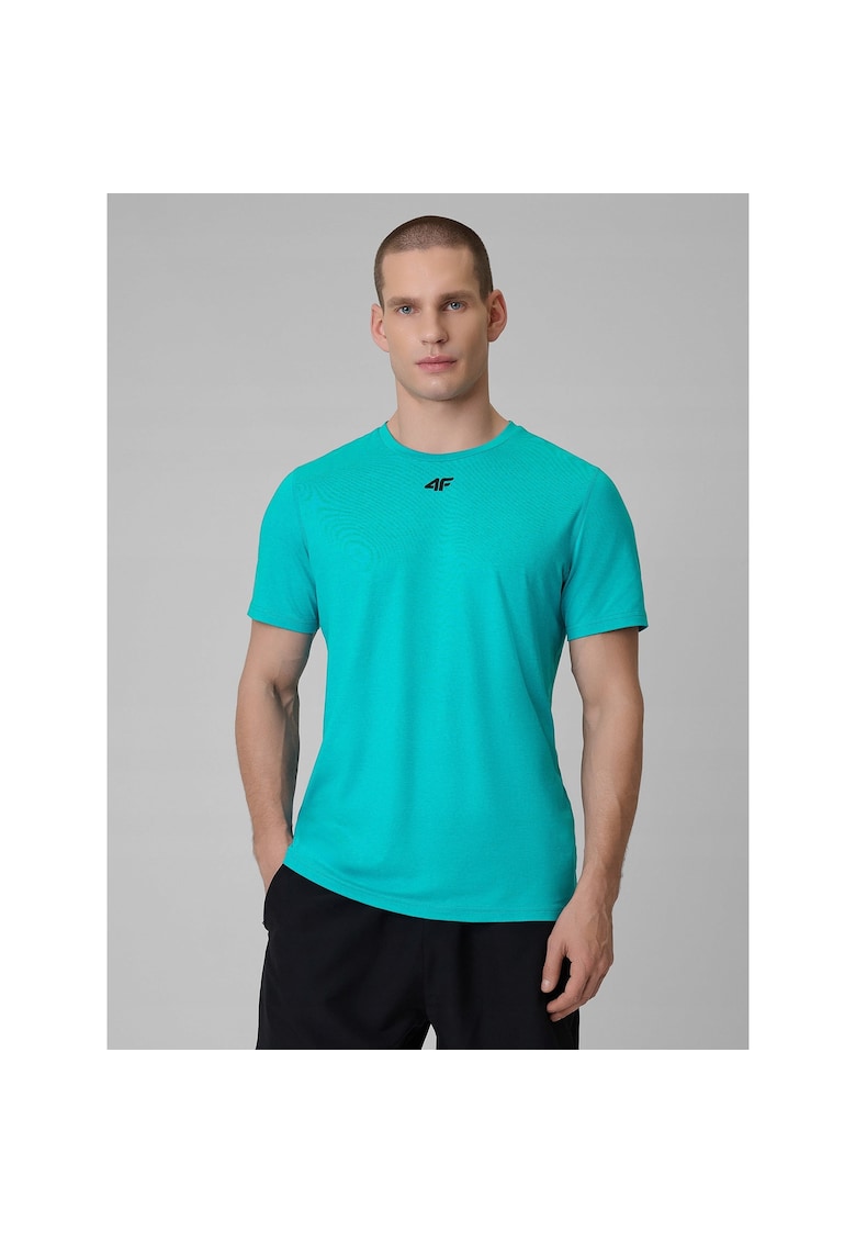 Tricou sport barbati - uscare rapida - sintetic - turcoaz