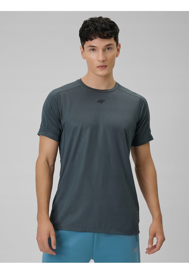 Tricou barbati gri regular - uscare rapida - tehnologie 4F Dry