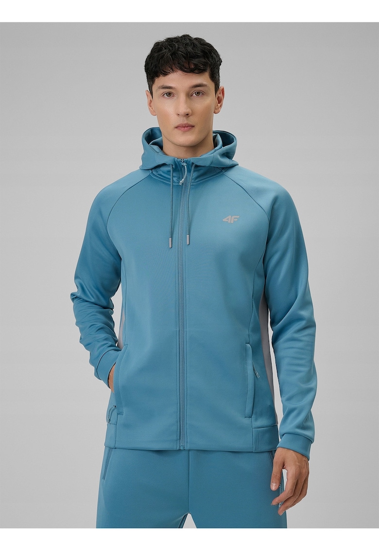 Hanorac barbati - tehnologie 4F Dry - albastru - material usor