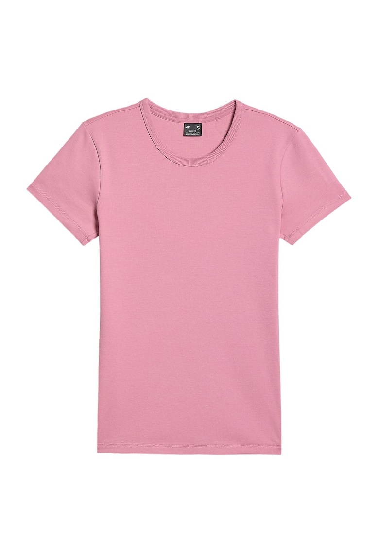 Tricou sport dama - roz - bumbac - slim fit