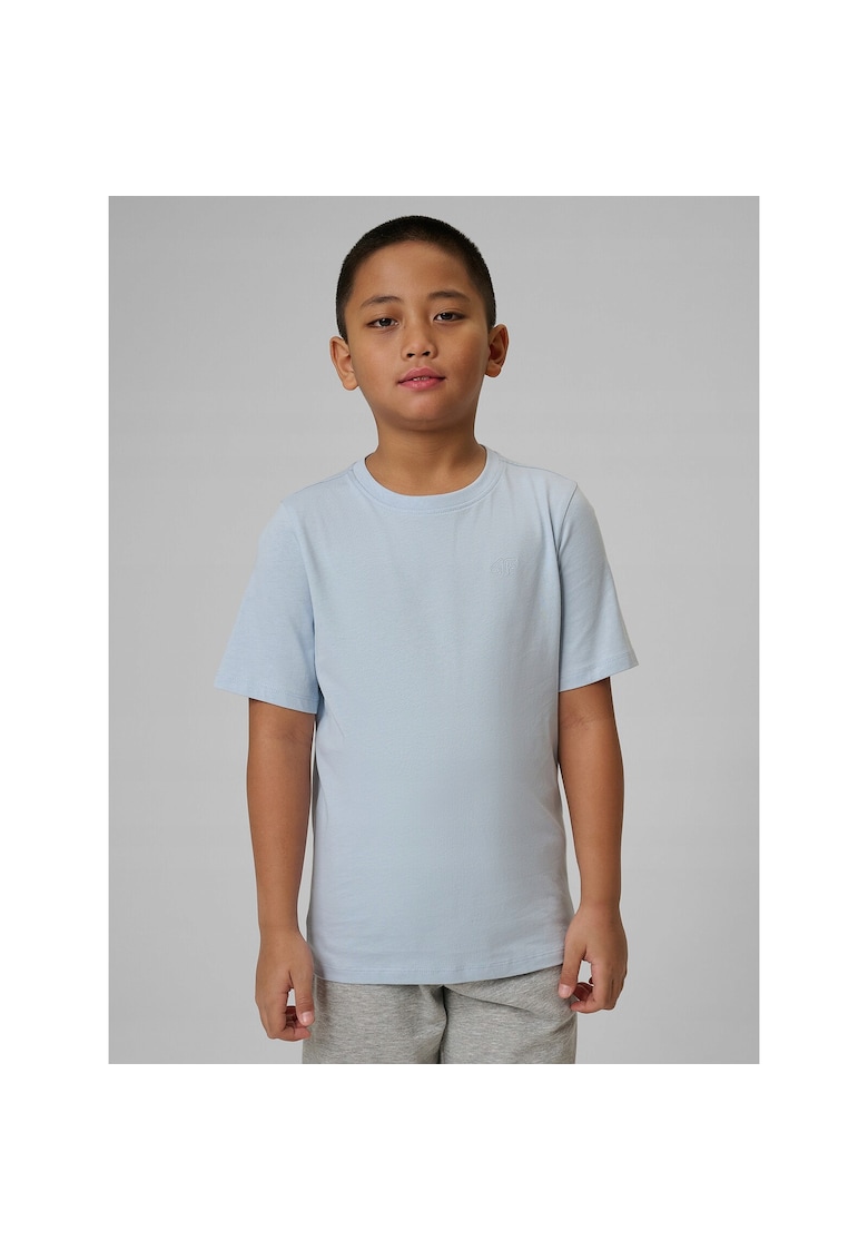 Tricou baieti - albastru - bumbac - croiala clasica