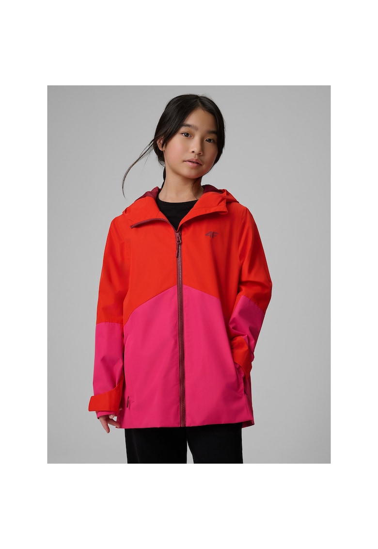 Geaca copii rosu/roz - membrana NeoDry - impermeabila - pentru fete