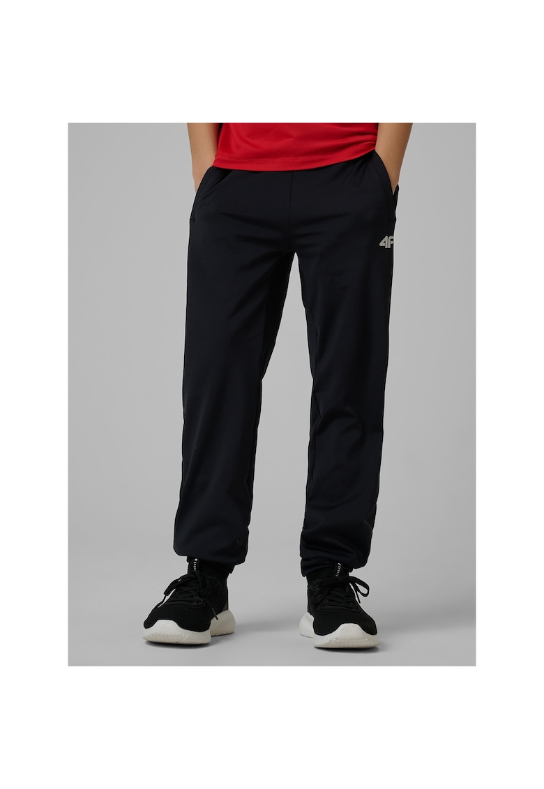 Pantaloni sport baieti - uscare rapida - negri