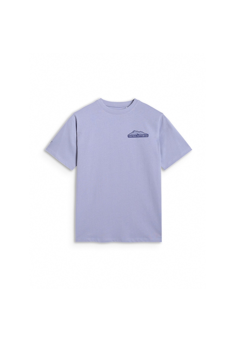 Tricou copii - oversize - bumbac - mov - cu imprimeu