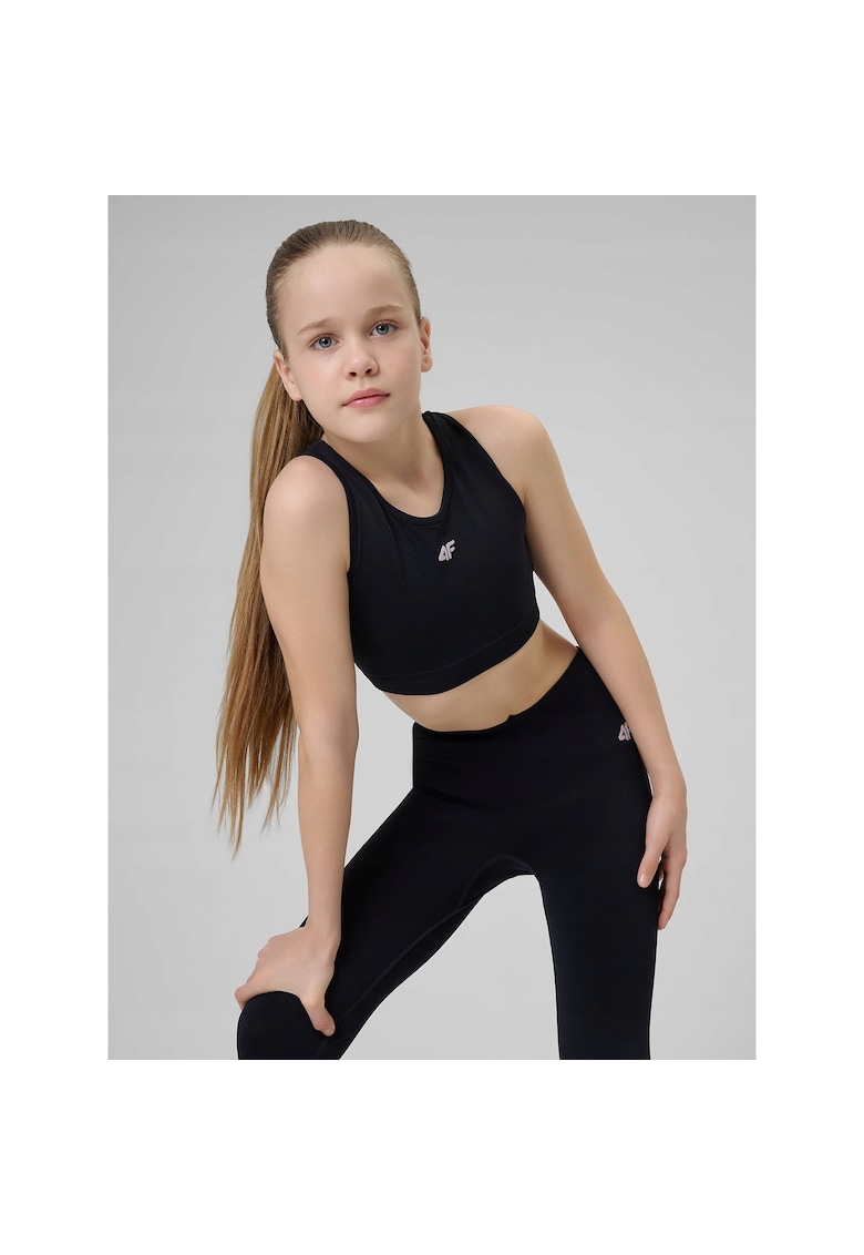 Maiou sport copii - croiala scurta - protectie fara cusaturi - uscare rapida - pentru fete