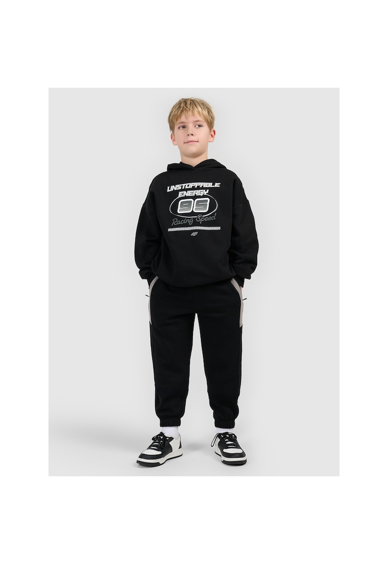 Hanorac sport copii negru - tricot - pentru baieti