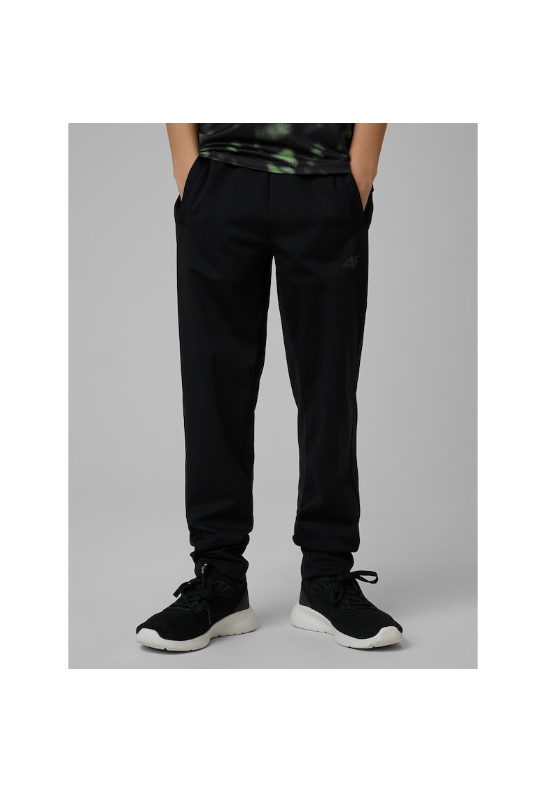 Pantaloni sport baieti - uscare rapida - negru