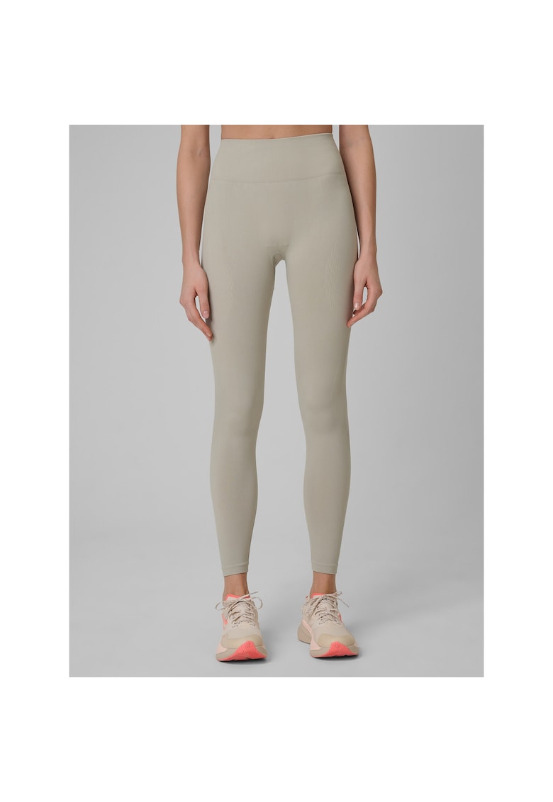 Colanti sport bej - fara cusaturi - uscare rapida