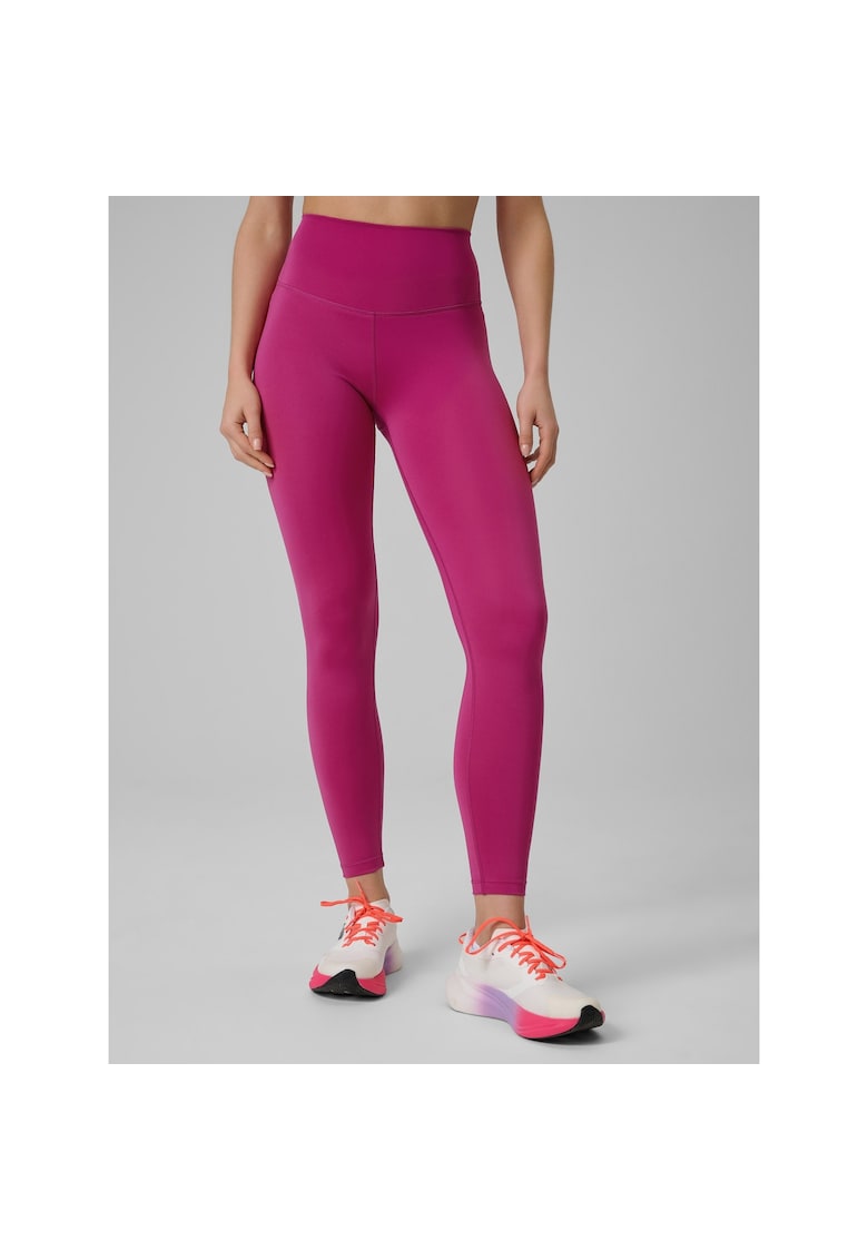 Colanti de antrenament femei roz - tehnologie 4F Dry - croiala elastica - buzunar mic