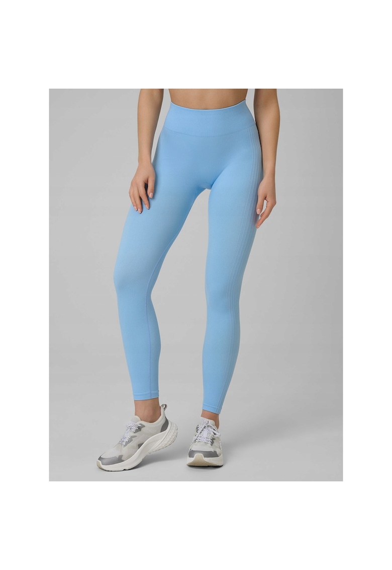 Pantaloni sport dama - colanti slim - albastri - fara cusaturi -