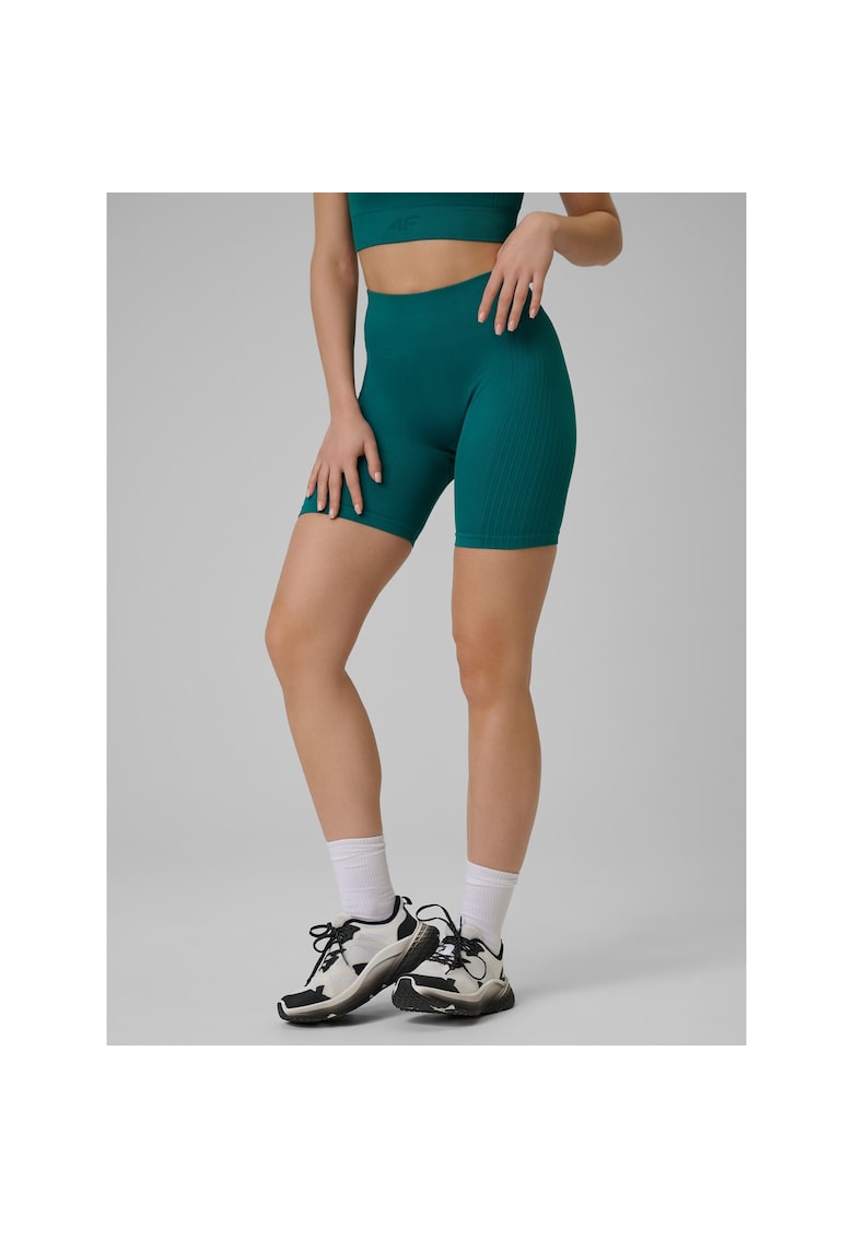 Pantaloni sport dama - colanti - talie inalta - fara cusaturi - verde
