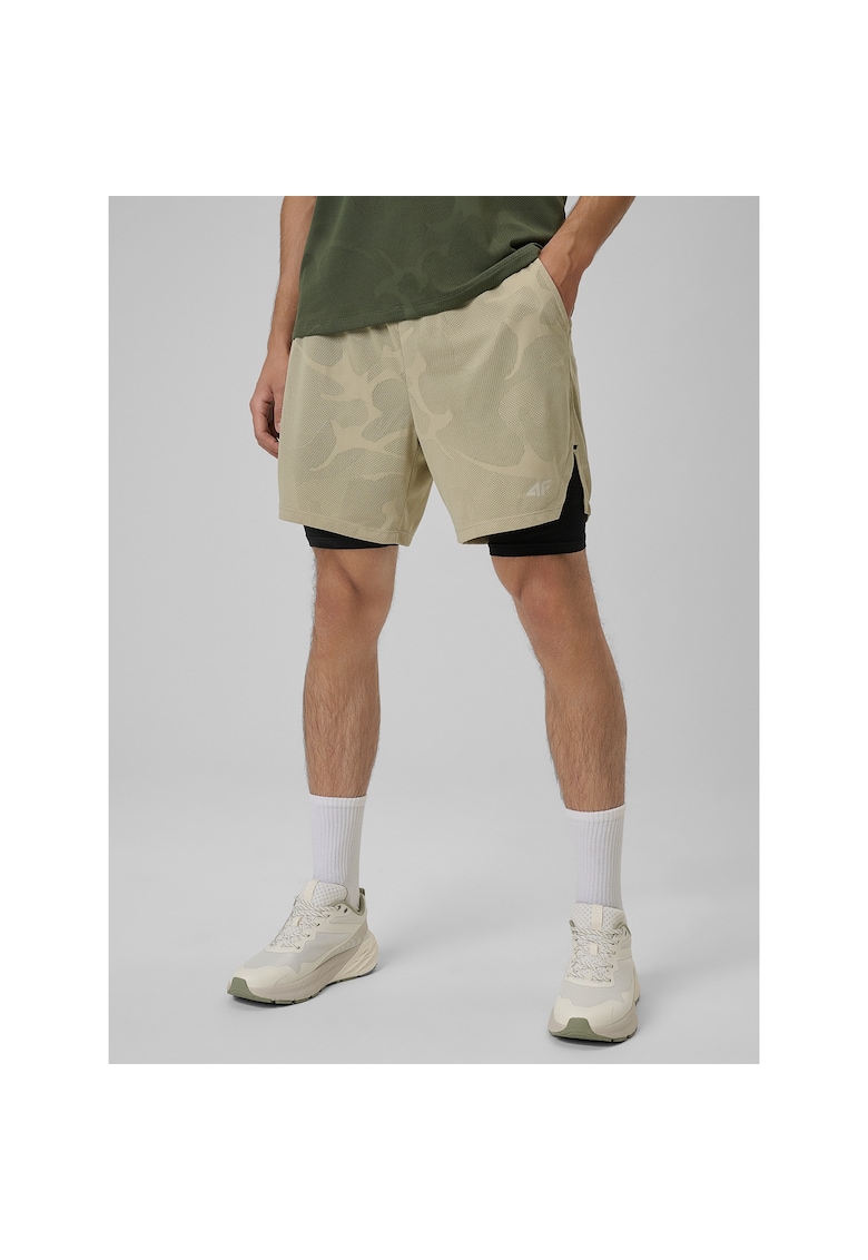 Pantaloni scurti sport barbati WSS26TFSHM1424-83S - 4F - Bej