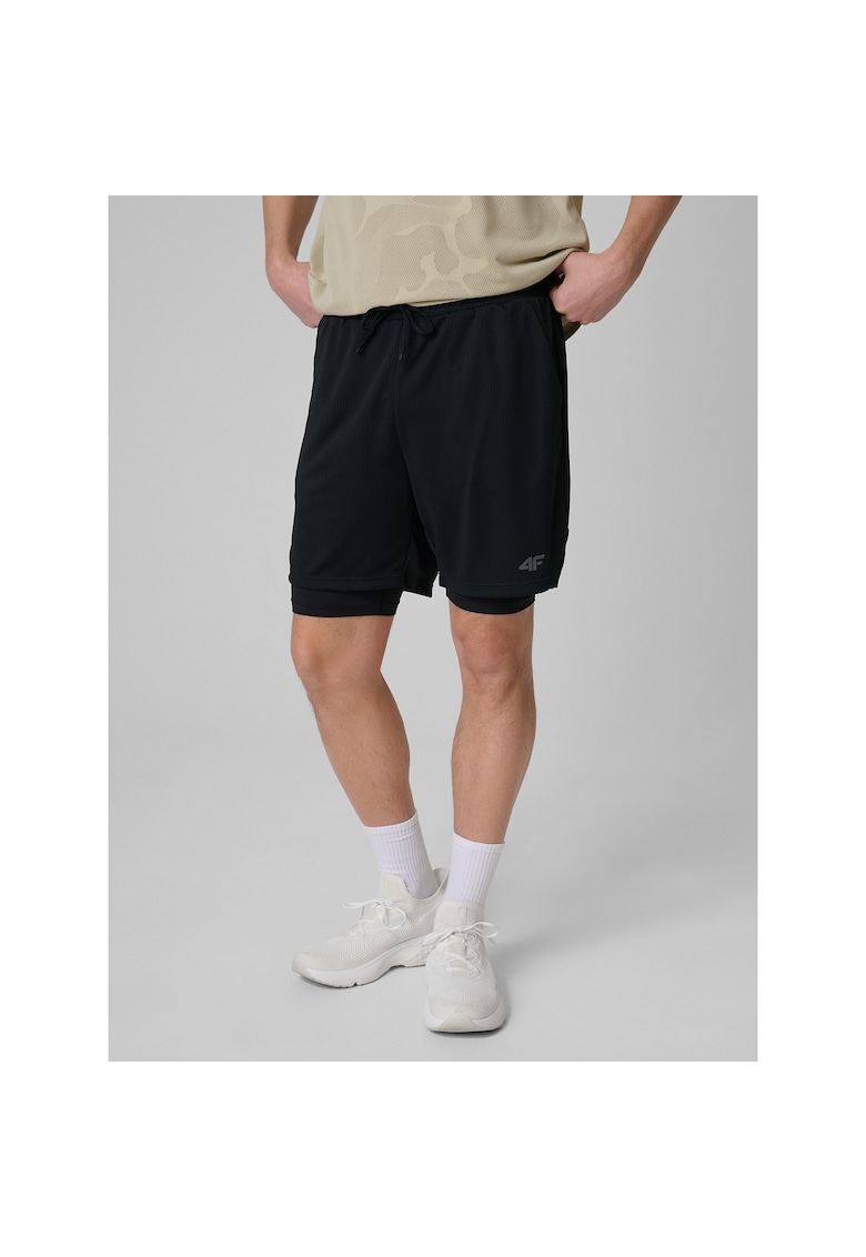 Pantaloni scurti sport barbati WSS26TFSHM1259-20S - 4F - Negru
