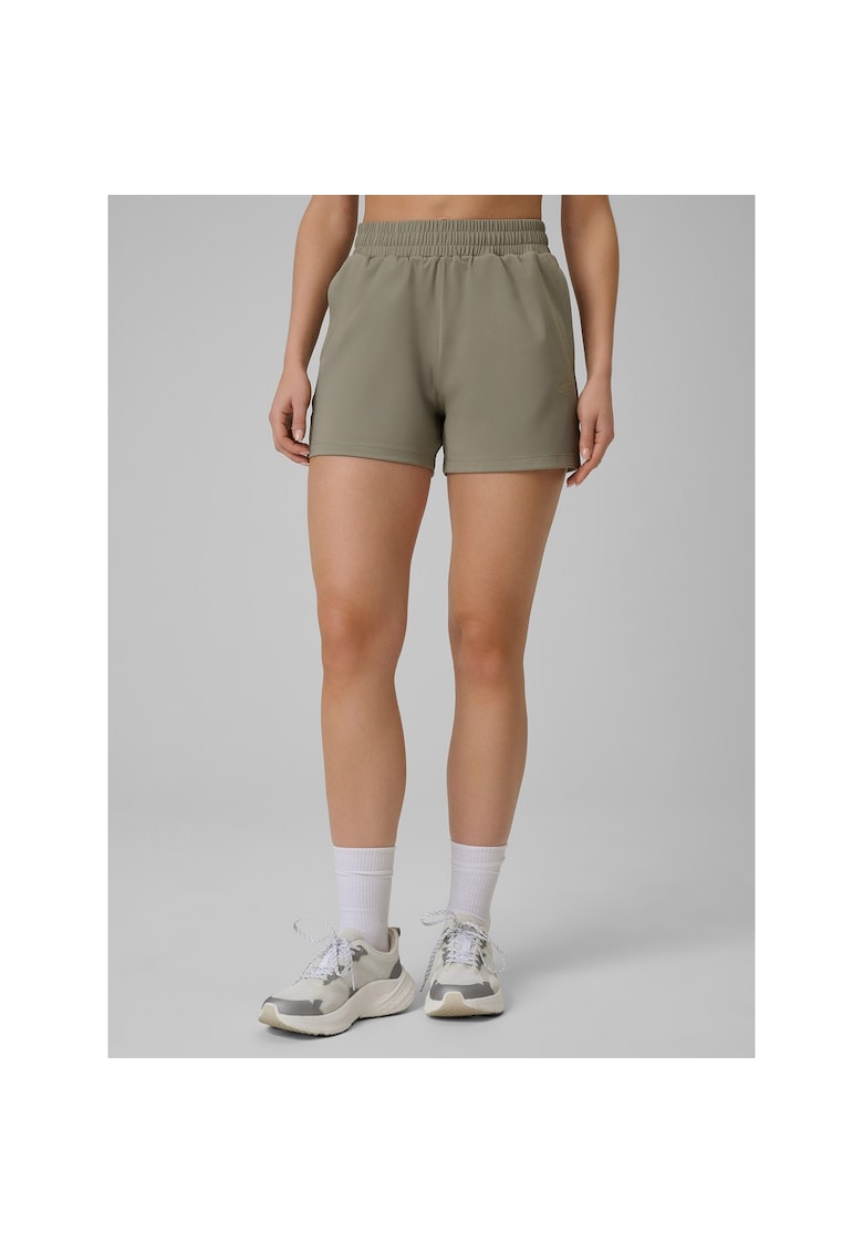 Pantaloni sport dama - scurti - verde oliv - uscare rapida