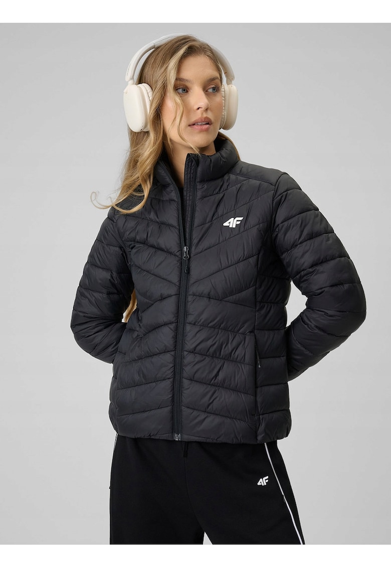 Geaca dama - puf - hidrofoba - neagra - matlasata