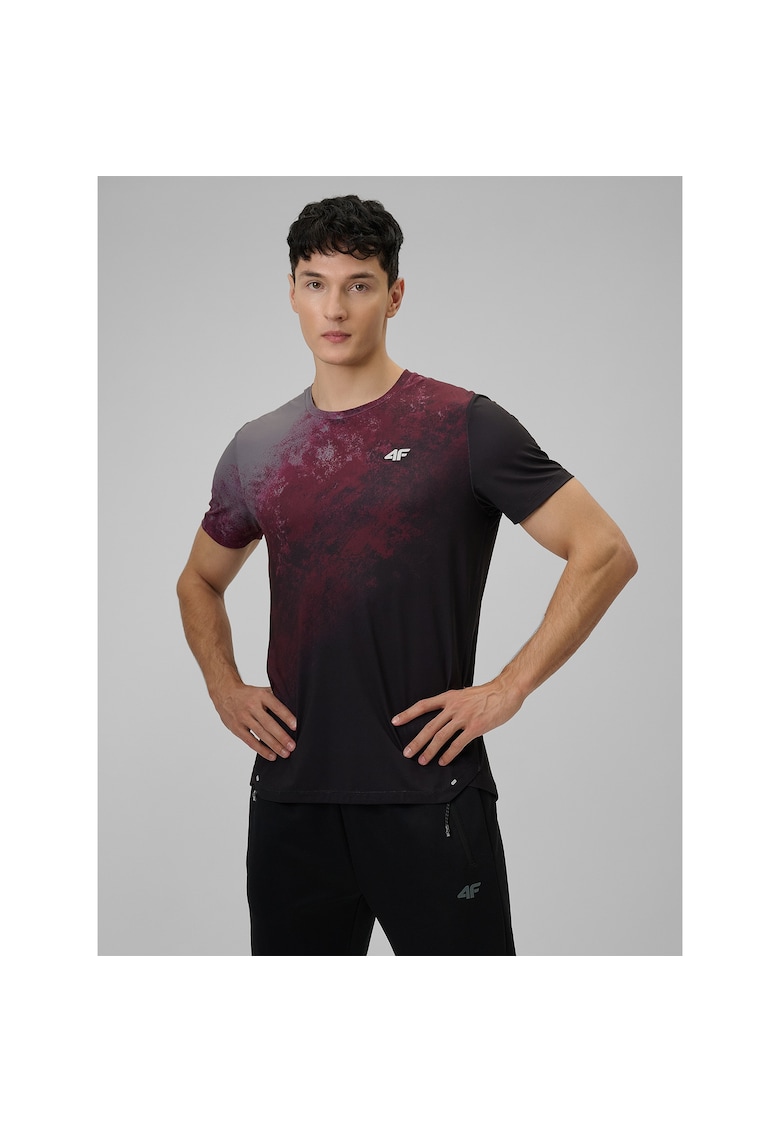 Tricou sport barbati burgundy - regular - uscare rapida