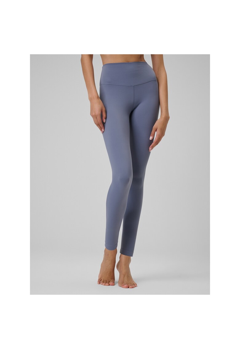 Pantaloni sport dama - colanti yoga - uscare rapida - albastru - material elastic