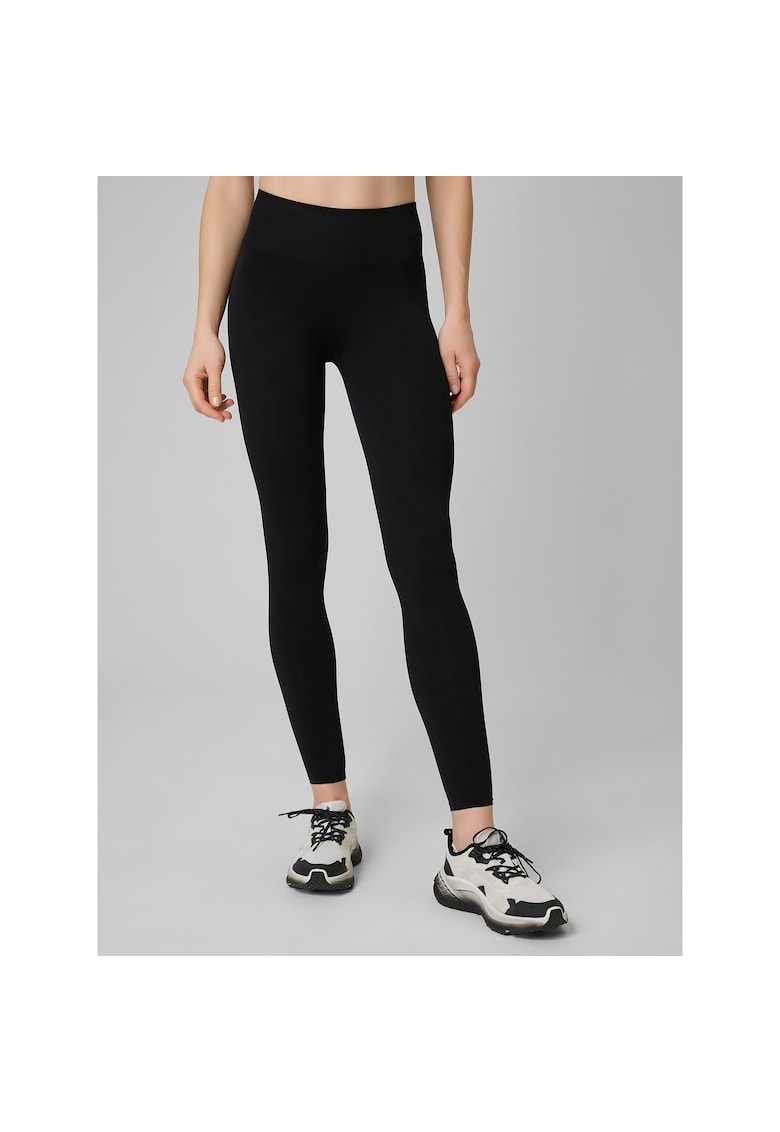 Pantaloni sport dama - colanti de antrenament - slim - negru - efect push-up -