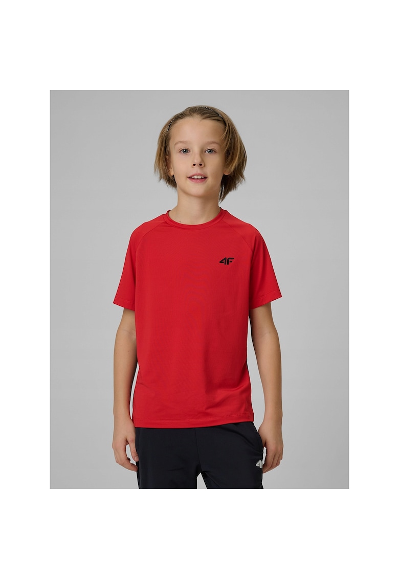Tricou sport baieti - portocaliu - tehnologie 4F Dry