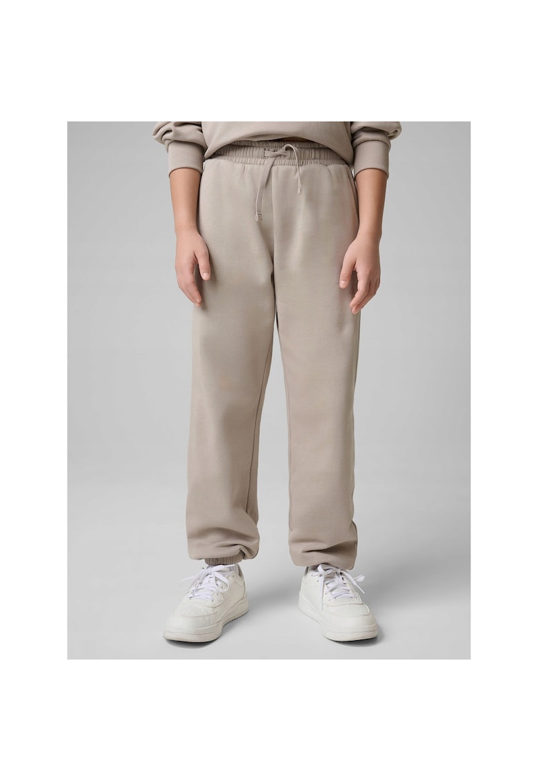 Pantaloni sport fete - bumbac - bej