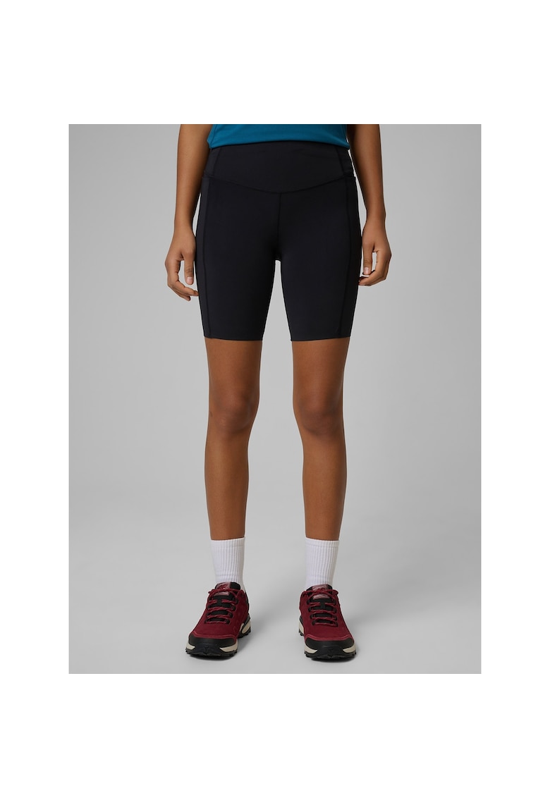 Colanti trekking dama negru - tehnologie 4F Dry - talie inalta - buzunare laterale