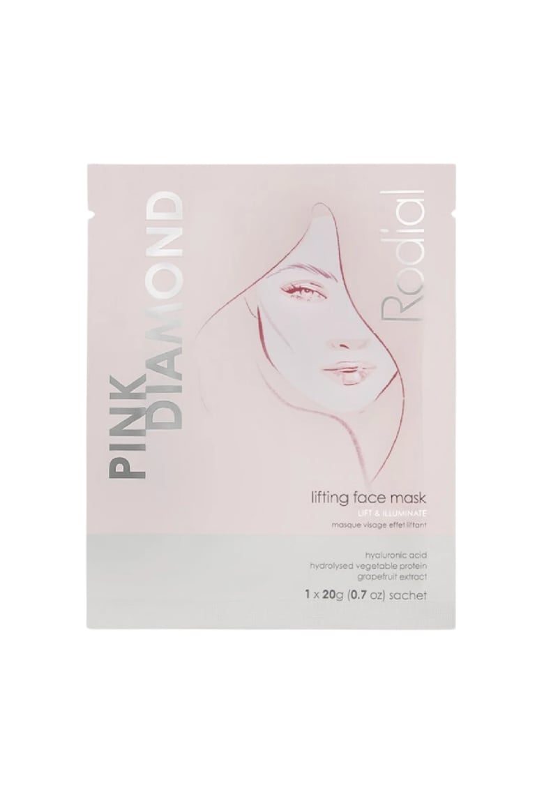 Masca de lifting cu efect de ten Pink Diamond - imbunatațeste aspectul pielii si o lumineaza - 1 buc