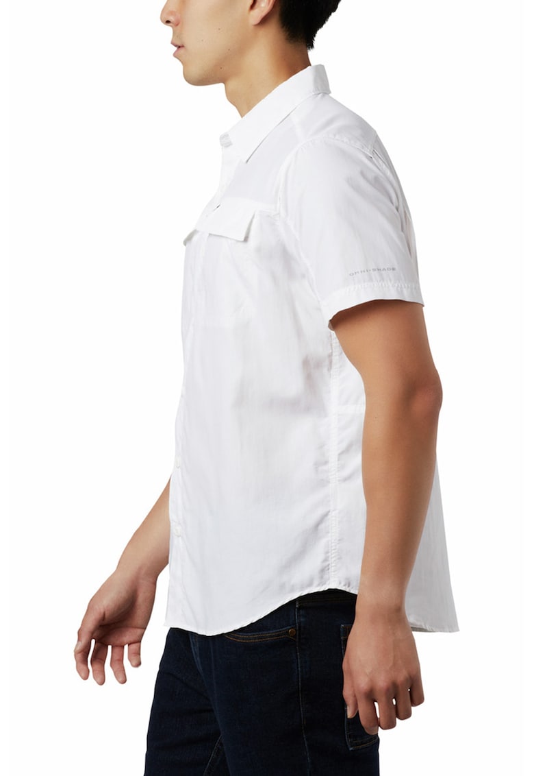 Camasa regular fit cu model uni - Alb