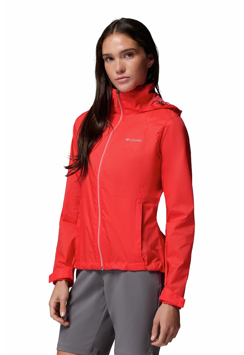 Jacheta cu gluga pentru drumetii Switchback™ IV - Rosu vermillion