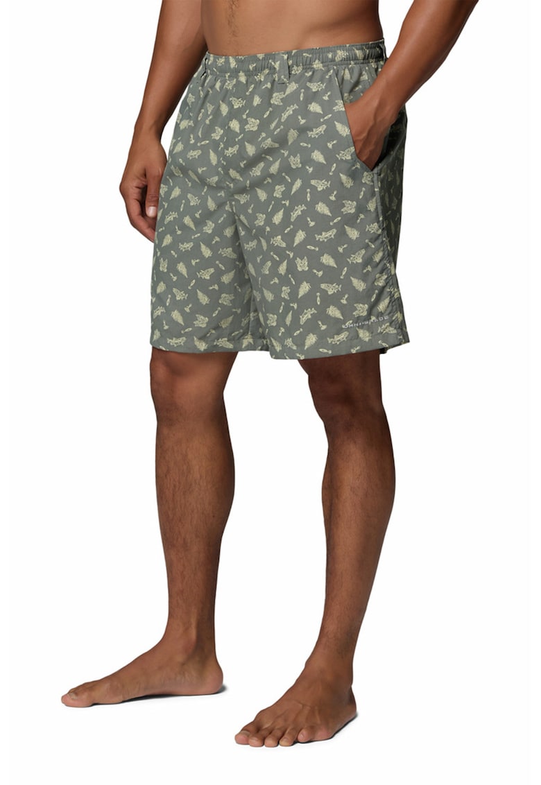 Pantaloni scurti impermeabili cu buzunare pentru inot Super Backcast II - Gri inchis/Bej deschis