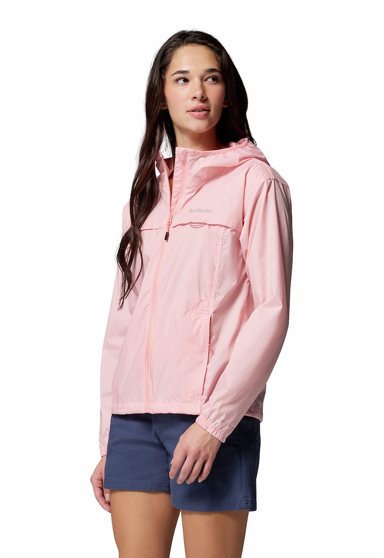 Jacheta rezistenta la vant pentru trekking Crested Canyon - Roz pastel