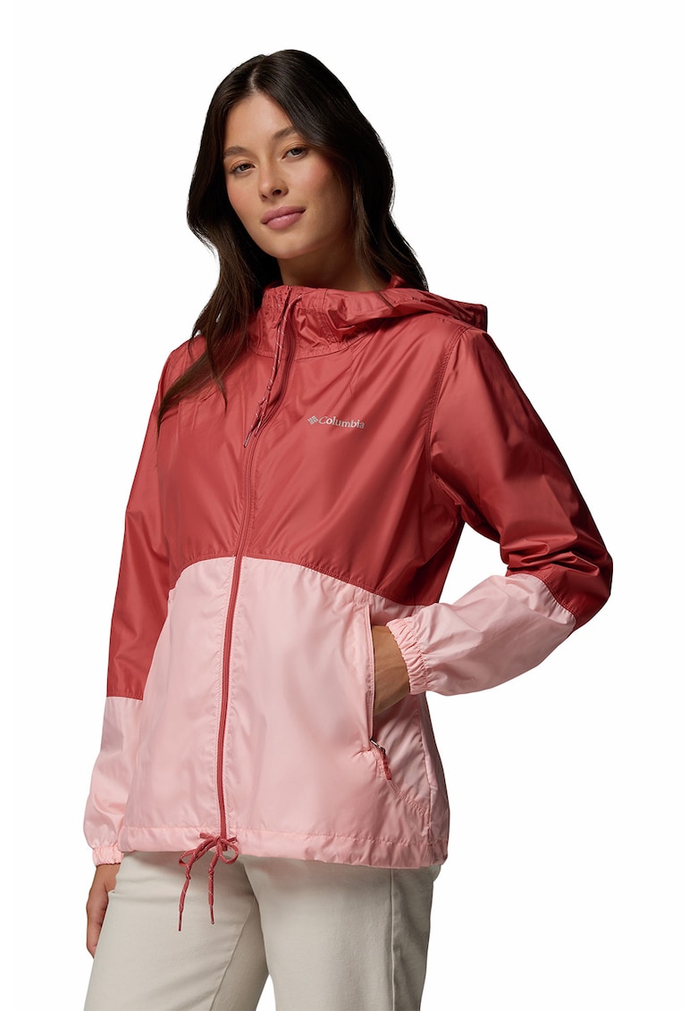 Jacheta pentru trekking Flash Forward II - Caramiziu/Roz pal