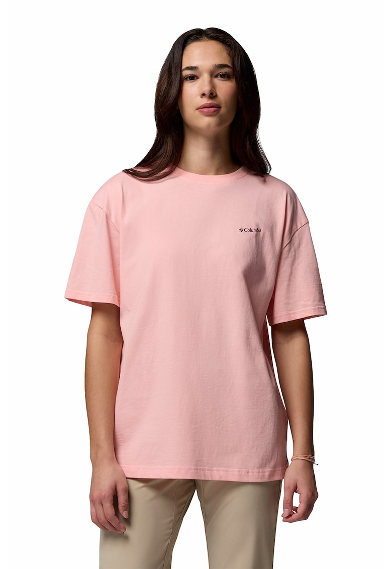 Tricou din bumbac organic Rolling Bend™ - Negru/Roz