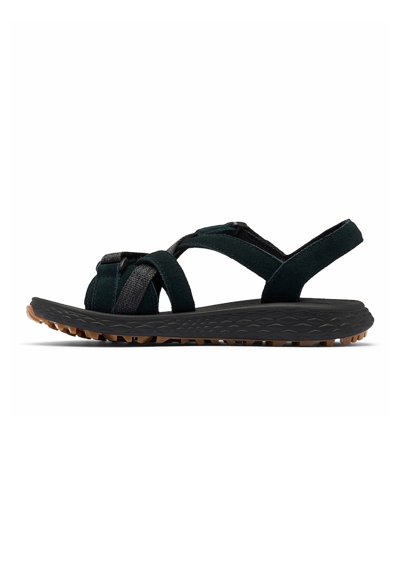 Sandale Konos Esla din piele intoarsa si material textil pentru trekking - Negru