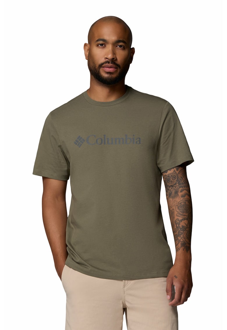Tricou din bumbac organic CSC Basic Logo™ - Kaki inchis