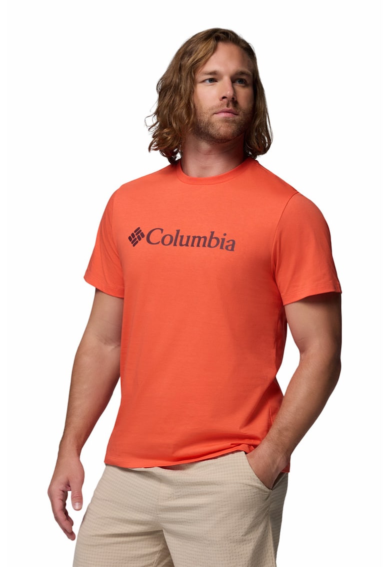 Tricou din bumbac organic CSC Basic Logo™ - Portocaliu