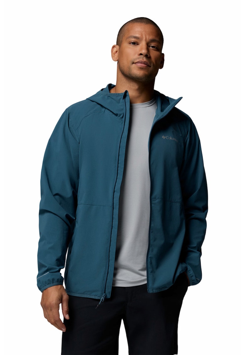 Jacheta cu gluga pentru drumetii Trailborne™ - Albastru petrol