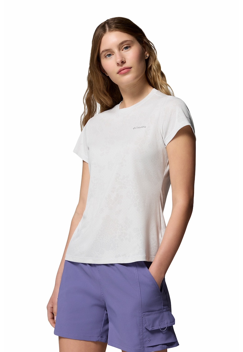 Tricou cu decolteu la baza gatului pentru drumetii Bluebird Canyon II - Alb murdar