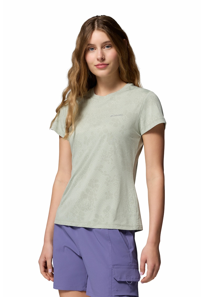 Tricou cu decolteu la baza gatului pentru drumetii Bluebird Canyon II - Verde pal