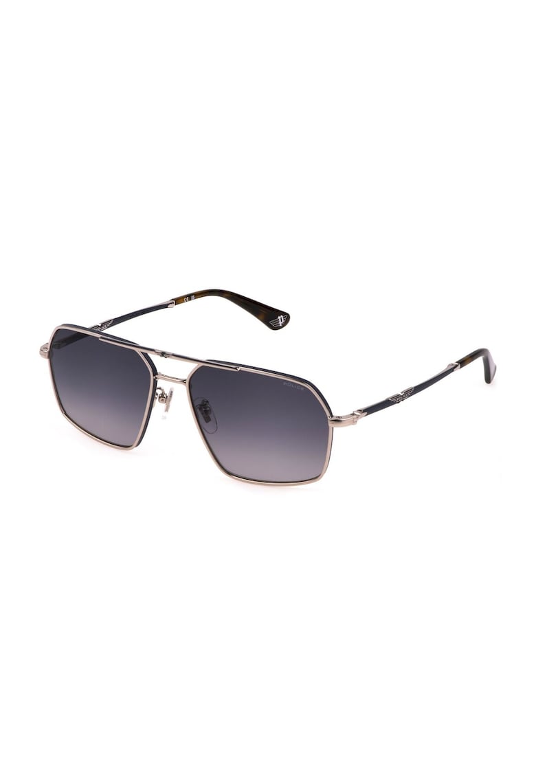 Ochelari de soare - SPLL86-580F94 - metal - gri - lentile ø 58 mm - protectie UV400 - tip de lentile degradate - include husa de marca