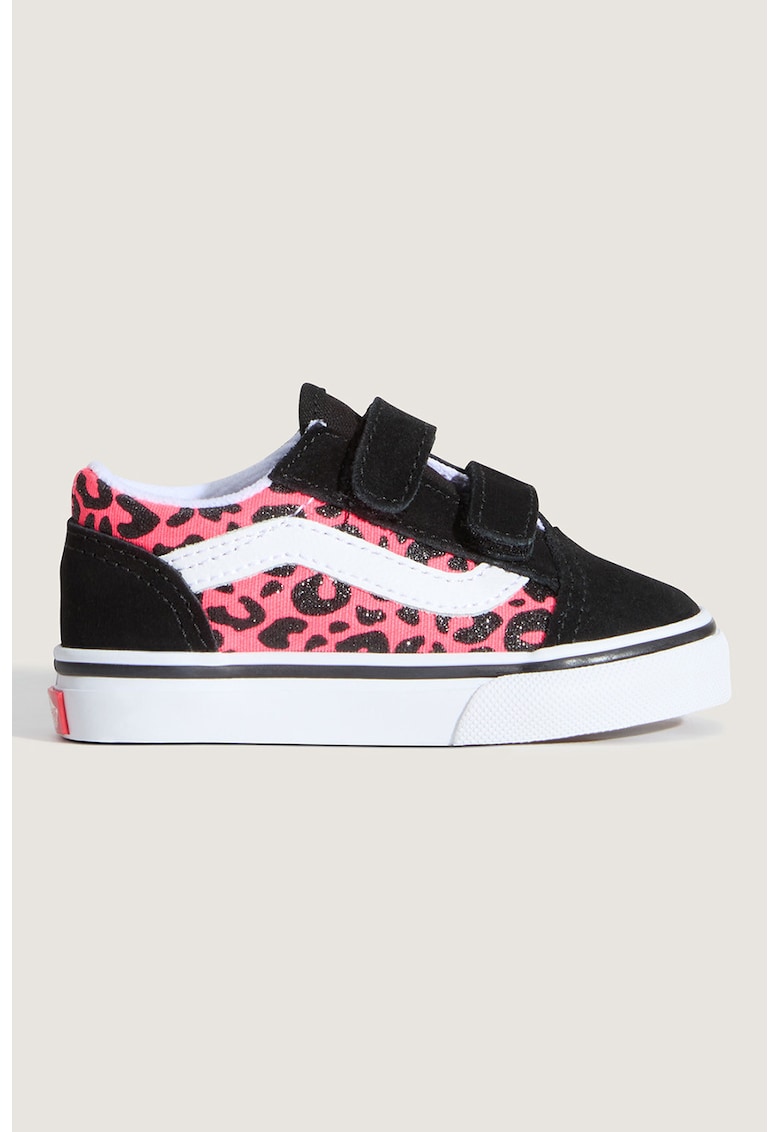 Tenisi cu animal print Old Skool - Negru/Fucsia